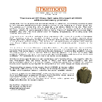 ENG - Thermore at OR Show