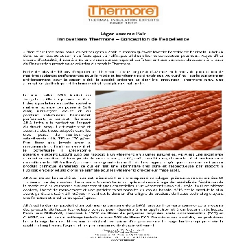 FRA - Léger comme l'air Innovations Thermore